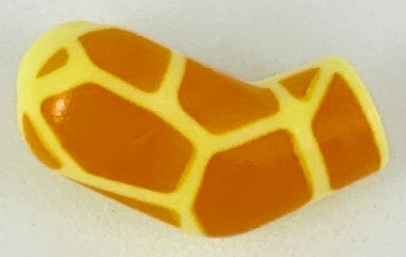 Lego Arm, Right with Orange Giraffe Spots Pattern