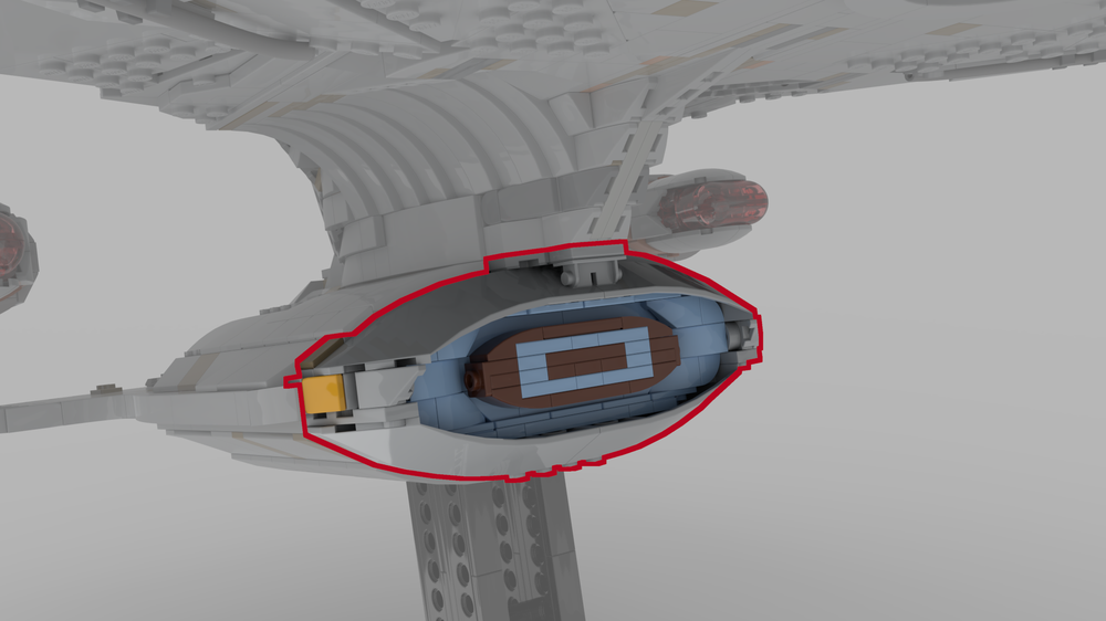 Lego Replacement Deflector for Lego Enterprise (Set: 10356-1)