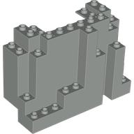 Lego Rock Panel Rectangular 4 x 10 x 6 / Light Gray