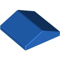 Lego Brick Sloped 33° 2 x 2 Double / Blue