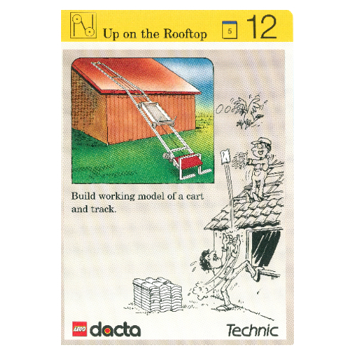 Lego Activity Card, Set 9603, Simulation 12 - Up on the Rooftop