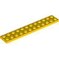 Lego Plate 2 x 12 / Yellow