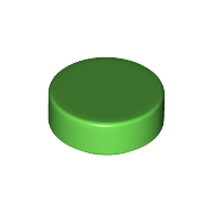 Lego Tile Round 1 x 1 / Bright Green