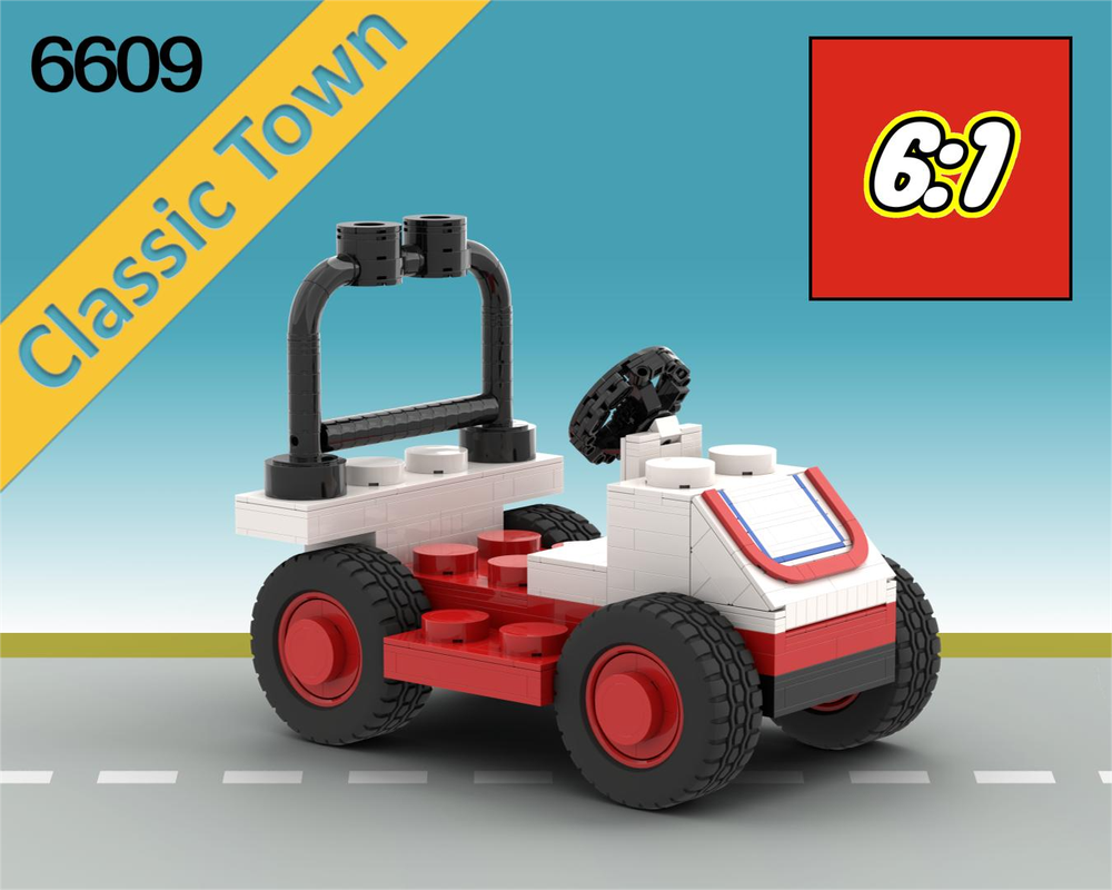 Lego 6609 Up-Scaled race car