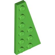 Lego Wedge Plate 6 x 3 Right / Bright Green