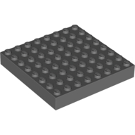 Lego Brick 8 x 8 / Dark Bluish Gray