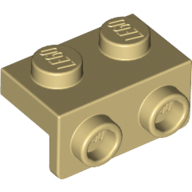 Lego Bracket 1 x 2 - 1 x 2 / Tan