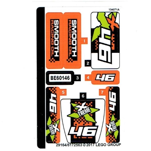 Lego Sticker Sheet for Set 60146-1 / [No Color/Any Color]