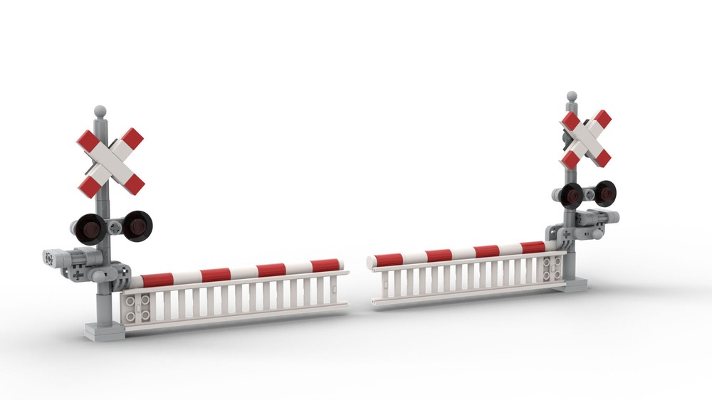 Lego Railroad Crossing Signals - Signaux de croisement de chemin de fer -- MOC