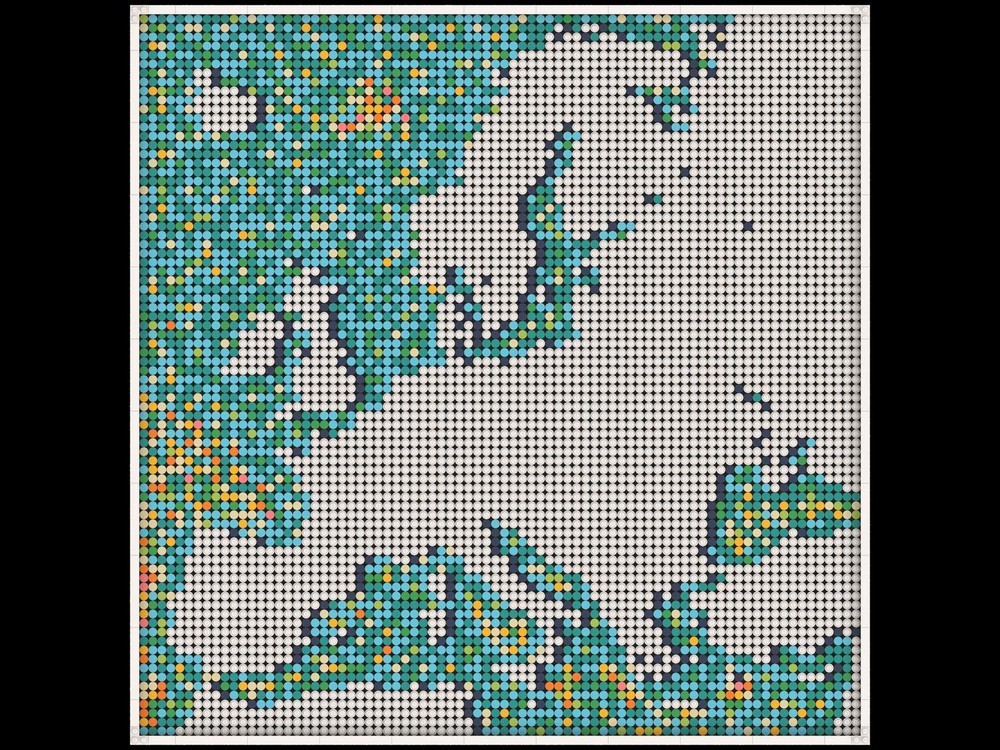 Lego Map of Europe
