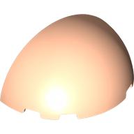 Lego Dome 6 x 3 x 3 Half / Light Nougat
