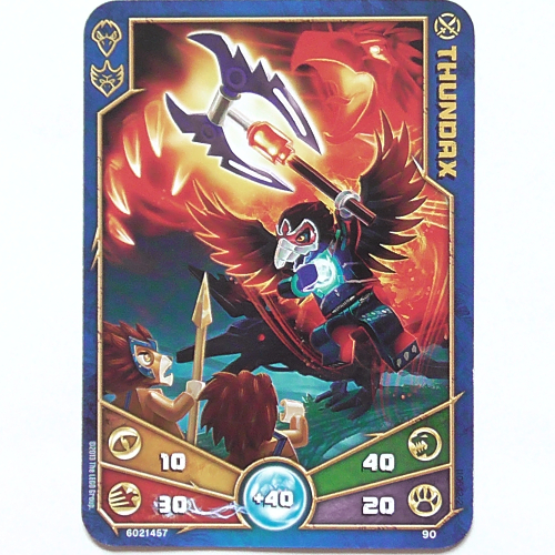 Lego Trading Card, Legends of Chima Deck #1: 90 [Thundax]