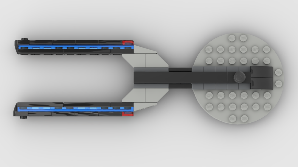 Lego fictional USS Enterprise M Star Trek MOC