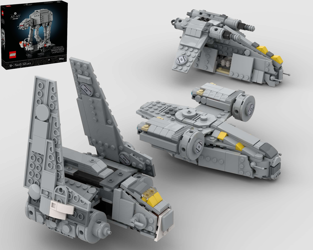 Lego Gunship 3-in-1 Alternate Builds Bundle - 75440 AT-AT