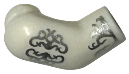 Lego Arm, Right with Silver Filigree Pattern