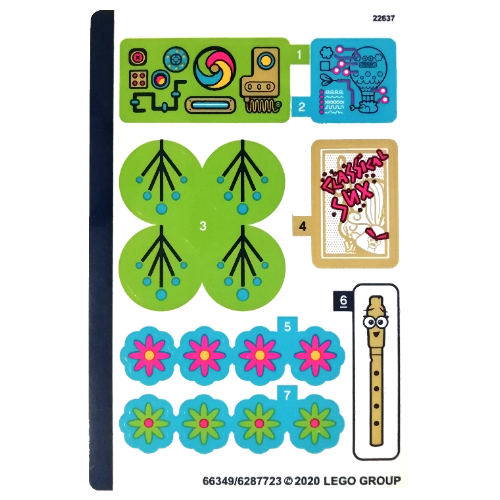 Lego Sticker Sheet for Set 41252-1 / [No Color/Any Color]
