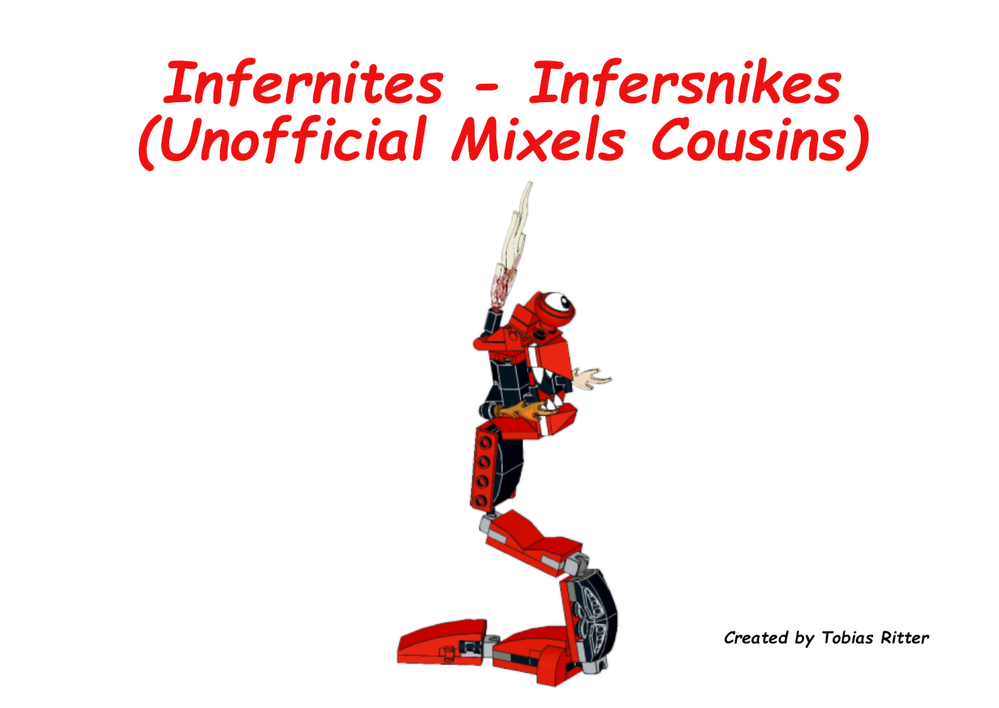 Lego Infernites - Infersnikes (Unofficial Mixels Cousins)