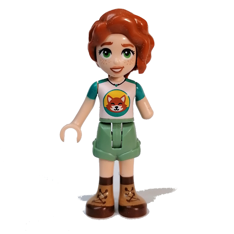 Lego Autumn - White Top, Sand Green Shorts