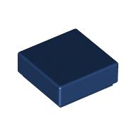 Lego Tile 1 x 1 with Groove / Dark Blue