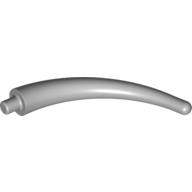 Lego Animal Body Part / Plant, Tail / Claw / Horn / Branch / Tentacle, End Section / Light Bluish Gray