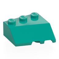 Lego Brick Wedged, Sloped 45° 3 x 3 Left / Dark Turquoise