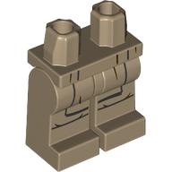 Lego Hips and Dark Tan Legs with Black Robe Ends