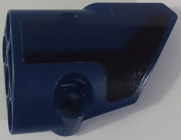 Lego Technic, Panel Fairing # 2 Small Smooth Short, Side B with Black Air Vent Pattern (Sticker) - Set 42154 / Dark Blue