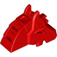 Lego Animal / Creature Accessory, Horse Battle Helmet [Angular, Front Clip] / Red