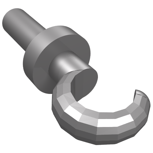 Lego Hand Pirate Hook / Flat Silver