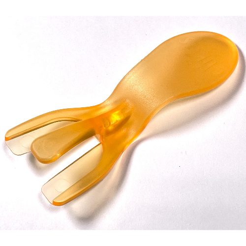 Lego Clikits Part Separator with Clikits Logo on Handle / Trans-Flame Yellowish Orange