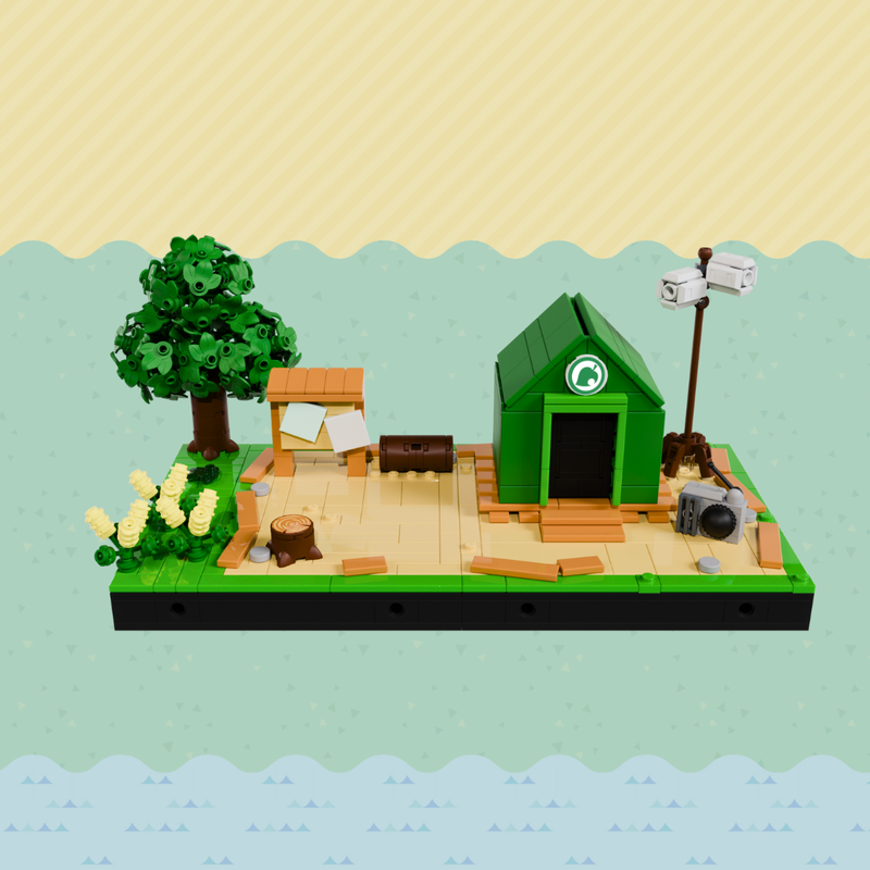 Lego Animal Crossing Resident Services Tent (Modular)