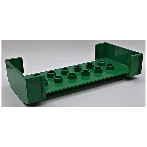 Lego Duplo Wagon Body Large with 2 x 6 Studs and Open Sides / Green