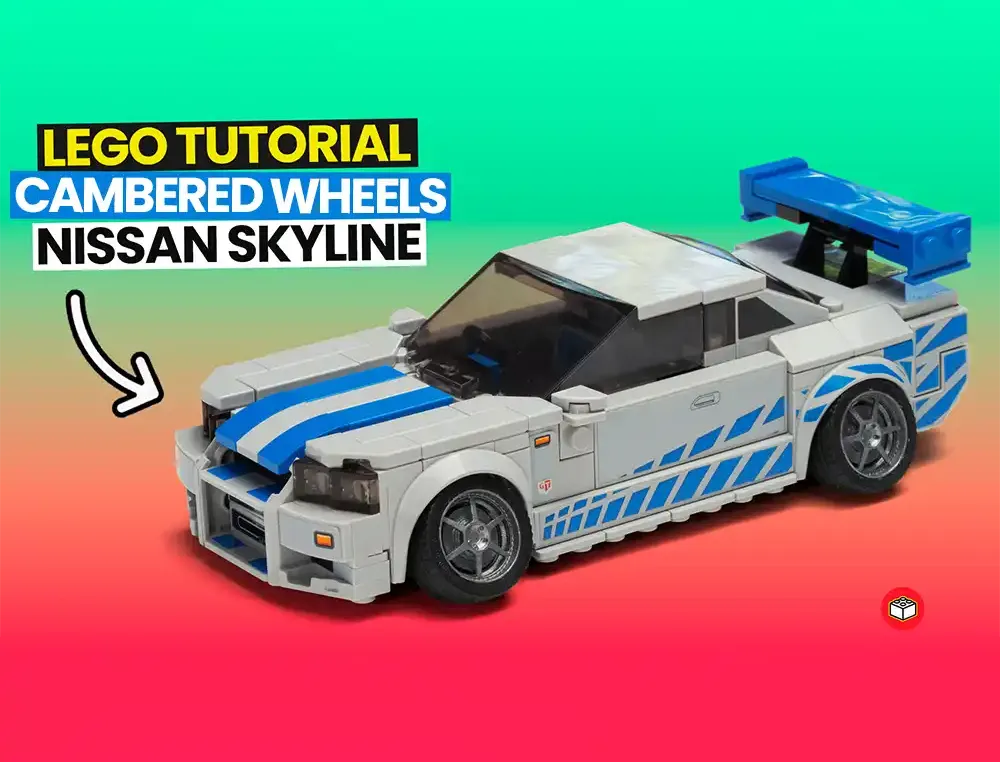 Lego Falling wheels Lego Nissan GTR R34