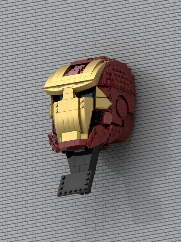 Lego 76165 Iron Man Helmet - Wall Hanging Modification