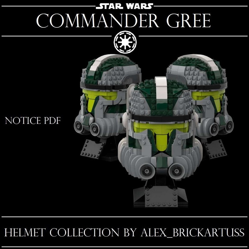 Lego Helmet Commander Gree