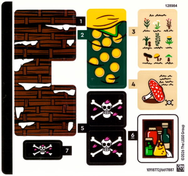 Lego Sticker Sheet for Set 75641-1