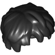 Lego Hair Tousled, Short / Black