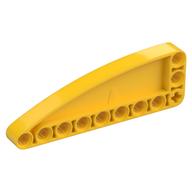 Lego Technic Beam 9 x 3 L-Shape with Quarter Ellipse Thick / Yellow