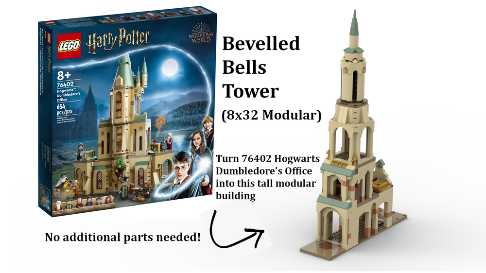 Lego Bevelled Bells Tower