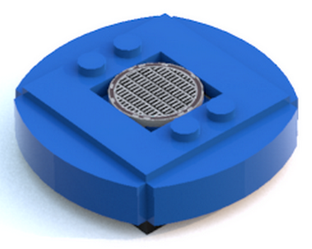 Lego Brickheadz Display "Blue Bottlecap"