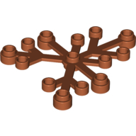 Lego Plant, Leaves 6 x 5 / Dark Orange