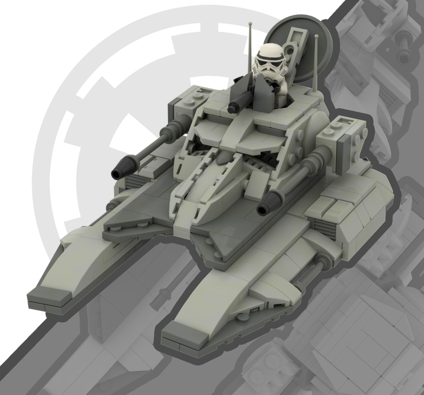 Lego TX-130-T Imperial Fighter Tank; Minifig (1/45) Scale