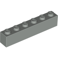Lego Brick 1 x 6 / Light Gray
