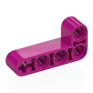 Lego Technic Beam 2 x 4 L-Shape Thick / Magenta