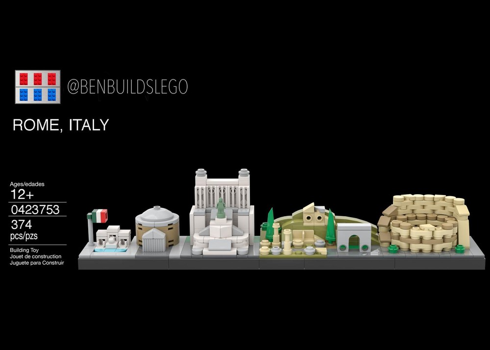 Lego Rome skyline