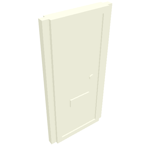 Lego Door for Slotted Bricks / White