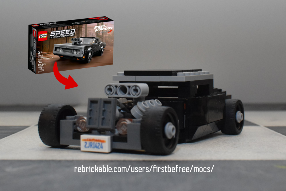 Lego The fast and furious hot rod of Dominic Toretto (LEGO 76912 MOC)