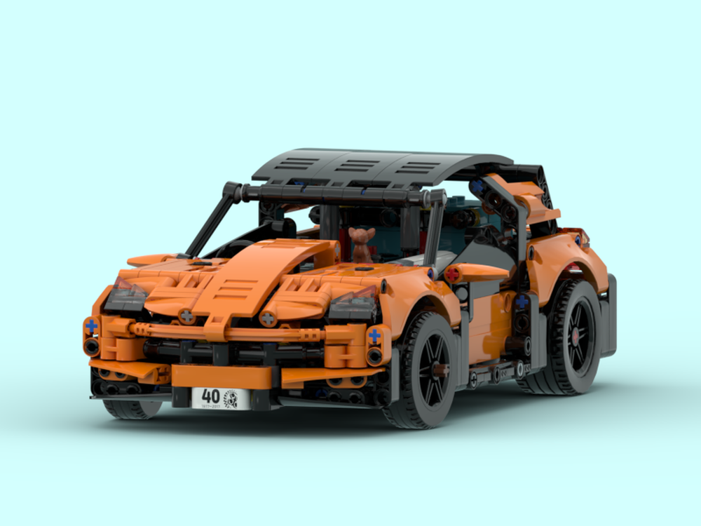 Lego Mini electric car with Chinese buggy-motor and Buwizz