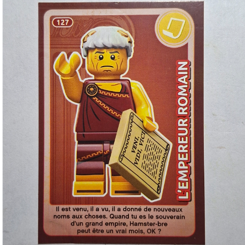 Lego Trading Card for Set TRADINGCARD-12, #127 Print / [No Color/Any Color]