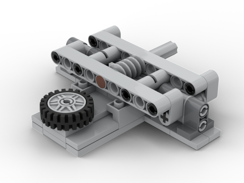 Lego Minifig Mover - Worm and Rack Gear Tensioner